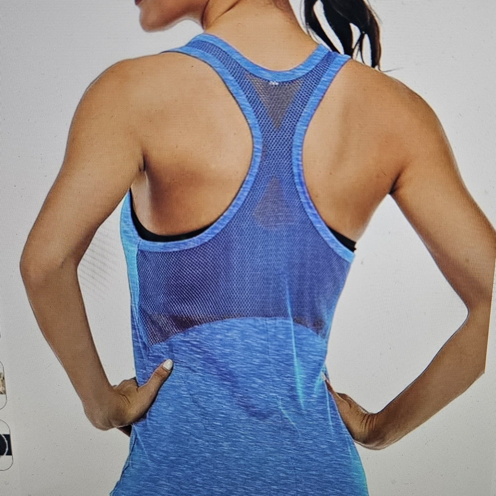 Lot Of 5 Racerback Tank Top Mesh Back Wicking Fabric Super Soft Comfortable - Picture 2 of 12